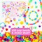 Make & Believe Unicorn Pop Beads Kit – 500+ Snap-Together Beads for DIY Rings, Necklaces & Bracelets | Jewelry Set & Travel Activity for Kids Ages 4–8
